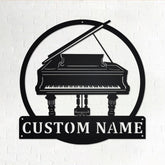Custom Grand Piano Personalized Grand Piano Name Sign Decoration For Room Grand Piano Custom Grand Piano Decorations